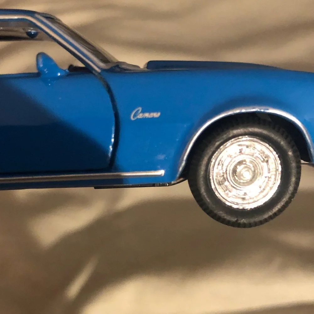 Blue 1967 Camaro 228 Pull Back